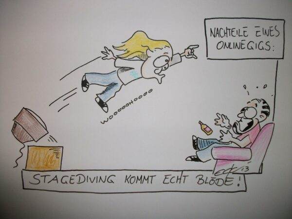 Online-Gig Stagediving - Ecki
