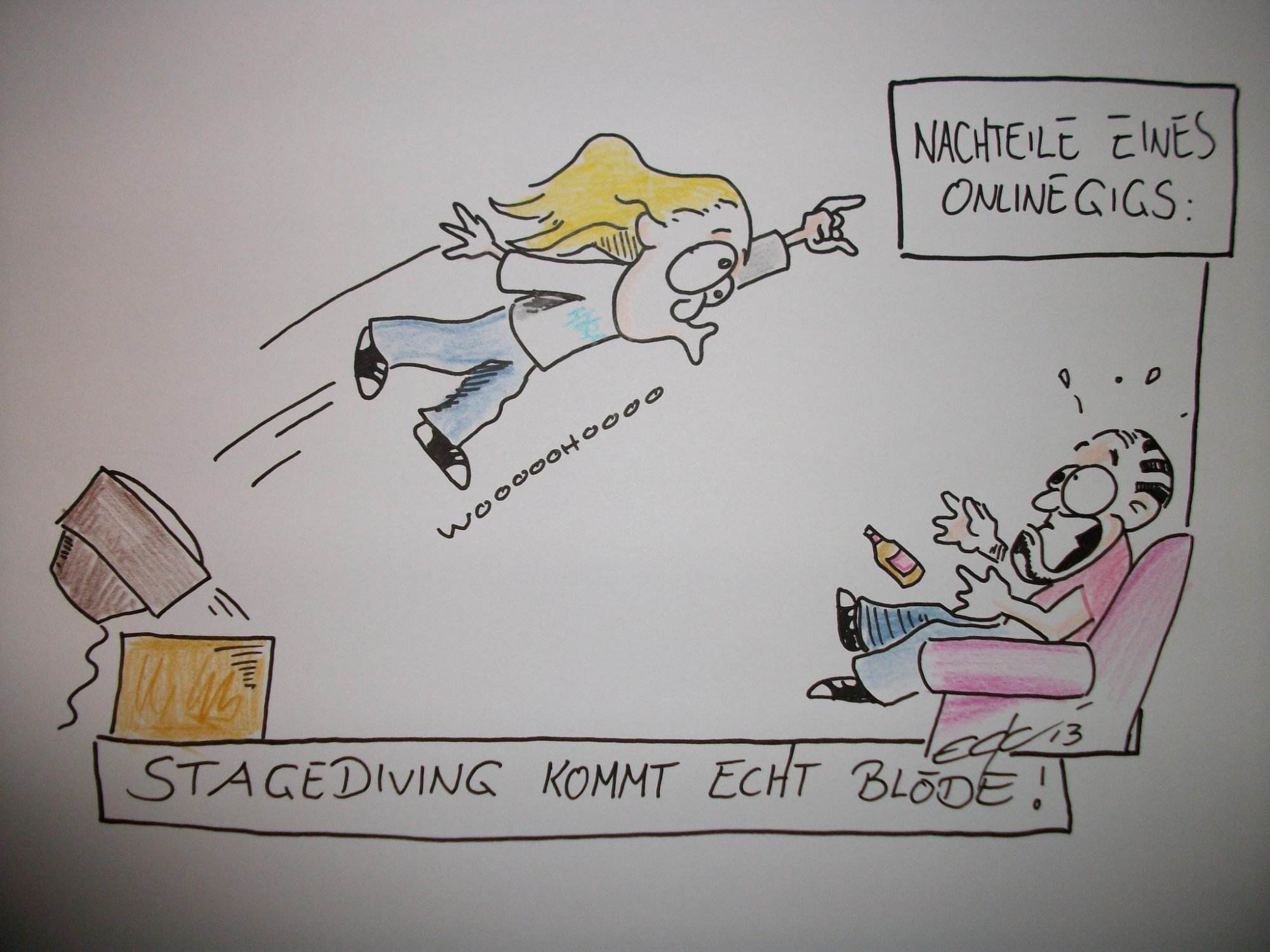 Online-Gig Stagediving - Ecki